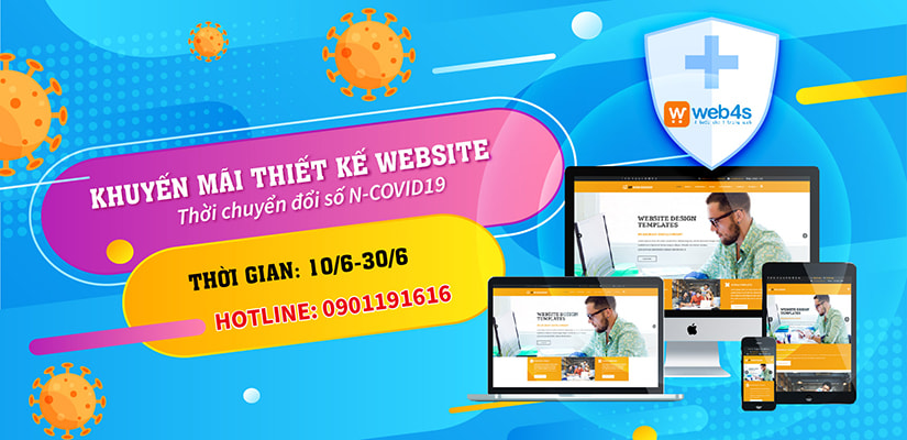 Chương trình khuyến mại tháng 6 Web4s